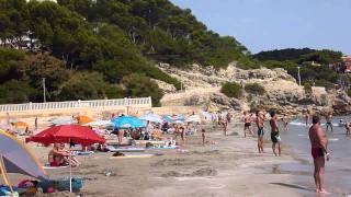 Mallorca Paguera im Juli 2011  Hochsaison in der Bucht bei 33° Grad [upl. by Nenad46]