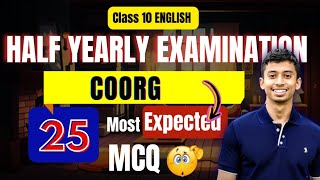 Coorg  Class 10 English  MCQ discuss  HSLC 2025  SEBA [upl. by Auburta622]