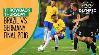 Brazil vs Germany  FULL Match  Mens Football Final Rio 2016  Throwback Thursday [upl. by Elleirda]