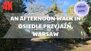 An Afternoon Walk in Osiedle Przyjaźń Warsaw  4K Real Sounds [upl. by Uke]