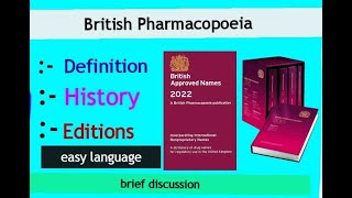 British Pharmacopoeia  Pharmaceutical Analysis Pharmaceutics  Pceutical Inorganic Chemistry [upl. by Rosalind]