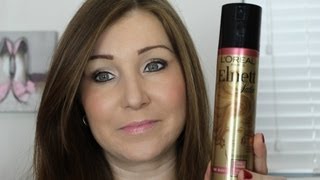 Anti Static Hairspray  LOreal Elnett So Sleek Review [upl. by Nnairet]