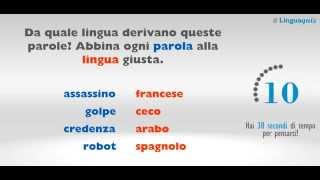 I forestierismi dellitaliano  Quiz di lingua italiana [upl. by Hudgens]