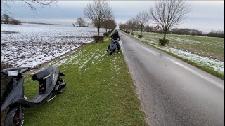 Scootervlog16 spassere på tur gaskabel spinger [upl. by Adimra80]