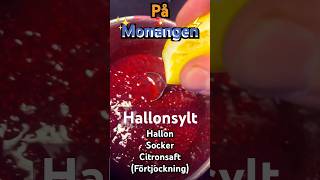 💥🍓Hallonsylt På Momangen 🍋⚡️Hallon Socker Citron 🇸🇪 raspberry hallon sweden [upl. by Osithe]