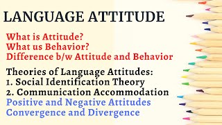 Language Attitude Social Identification ampCommunication Accommodation Theory Convergence Divergence [upl. by Eustis]