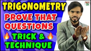 Trigonometry  Trigonometry Tricks  Trigonometry Prove that Questions Tricks  FormulaClass 1011 [upl. by Acceb639]