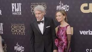 Emmys 2024 Calista Flockhart hits the red carpet solo one night after supporting Harrison Ford [upl. by Rochkind]