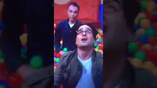 Leonard chasing Sheldon in the ball pit funnyshorts bigbangtheoryrl [upl. by Luas]