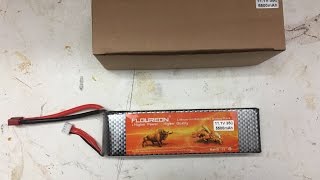 Floureon Lipo Akku 111V 5500mAh 35C 3S unboxing Test GERMAN 22 [upl. by Neilson]