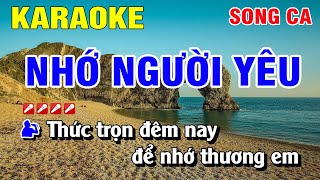 Karaoke Song Ca Nhớ Người Yêu Nhạc Sống  Nguyễn Linh [upl. by Samuela]