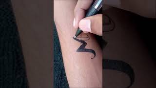 How to make letter design tattoo [upl. by Bergstein]