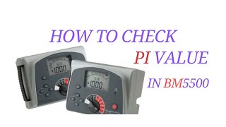 PI Value II Megger BM5500 PI value test II How to perform PI value test in Megger II Megger BM5500 [upl. by Schulz]