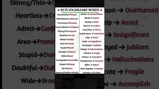 ielts vocabulary with synonyms ielts vocabulary learn 300 essential words for ielts ielts speaking [upl. by Johppah987]