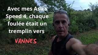 Mouillé mais pas abattu  Vannes on arrive  Grâce à mes Asics Speed 4 AsicsSpeed4 MarathonVannes [upl. by Hakkeber981]