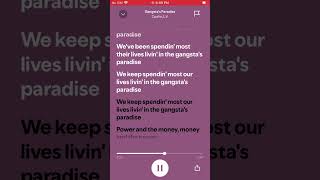 Gangstas paradise lyrics ​⁠officialcoolio LV [upl. by Garwin]