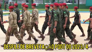 Desfile do Exército Marinha e Força Aérea Brasileira na Brevetação de Paraquedista Militar 234 🦅 [upl. by Ydurt217]