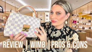 LOUIS VUITTON CROISETTE REVIEW  PATINA WATER SPOTS  WIMB  MOD SHOTS [upl. by Riley842]