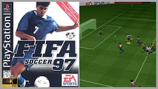 PS1 First Look 183  FIFA Soccer 97 US 1996  4K 2160p [upl. by Reilamag]