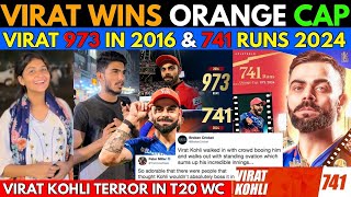 Virat Kohli Wins IPL 2024 Orange Cap  Virat Break Messi Ronaldo Most Hashtag Record in Instagram🥵 [upl. by Anyal]