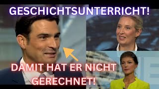 DrWagenknecht amp Dr Weidel zerlegen tumben WELTBengel und erteilen ihm Geschichtsnachhilfe [upl. by Monte631]