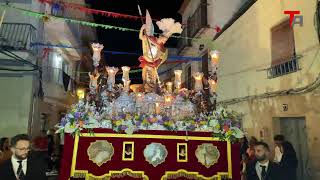 Procesión de San Miguel Arcángel en Torredelcampo [upl. by Ecnaralc]