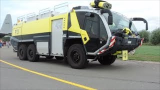 Démonstration Crash Tender Panther 6X6 Rosenbauer [upl. by Atiuqa485]