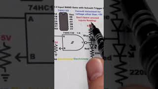 3rd How to turn Universal NAND Gate into NOT electronics short shorts [upl. by Alsi]