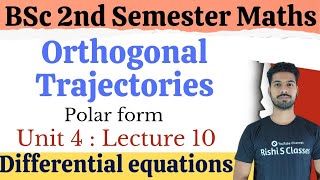 Orthogonal trajectories polar formOrthogonal trajectories differential equations Bsc 2nd sem maths [upl. by Fawcette329]