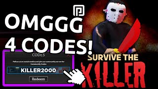 Survive the Killer JULY CODES UPDATE ALL NEW ROBLOX Survive the Killer CODES [upl. by Asirehc]