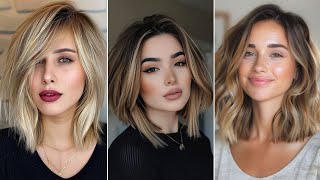 Image Of Bob Hairstyles Shoulder Length Lob Haircut Low Maintenance Bob Haircuts haircut [upl. by Alcus]