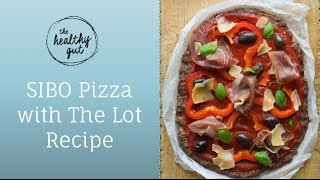 SIBO Pizza with the lot recipe  Rebecca Coomes The Healthy Gut [upl. by Marela952]