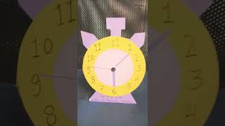 Alarm clock made by me 😊👍craft diy diycrafts schoolproject schoollife viralshort shorts [upl. by Yngiram789]