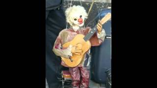 Marionette puppet playing guitar [upl. by Lathan]