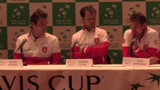 Draw for the Davis Cup semifinal between SUI and ITA [upl. by Ema572]