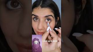 Lens lagane ka tareka makeup tiktok makeuptutorial makeuphacks shortsfeed lens lenstutorial [upl. by Idelle874]