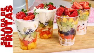 FIT E GOURMET 2 SALADAS DE FRUTAS NO POTE PARA VOCÊ FATURAR MUITO NO VERÃO  Super refrescantes [upl. by Akihsan]