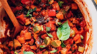 Easy Ratatouille Versatile 1 Pot  Minimalist Baker Recipes [upl. by Annai]