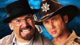 Rick Grimes vs Walter White Epic Rap Battles of History [upl. by Derfla347]