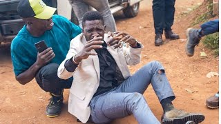 Ugandas Bobi Wine Shot in the Leg While Leaving Bulindo in Kira Municipality [upl. by Charil]