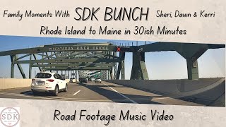 Rhode Island to Maine in 30ish Minutes  Road Footage Music Video [upl. by Anaylil205]