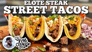 Elote Steak Street Tacos  Blackstone Griddles [upl. by Ariaj]