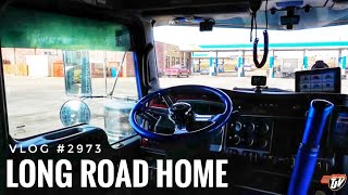 LONG ROAD HOME  My Trucking Life  Vlog 2973 [upl. by Blaine]