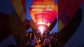 Un festival de la montgolfière en Ardèche [upl. by Enenej]