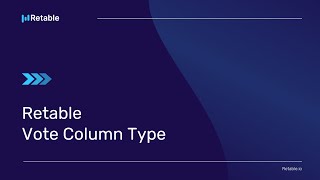 Retable  Vote Column Type [upl. by Hadsall]