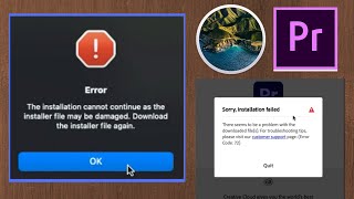 The Installation cannot continue as the installer file may be damaged How to Solve ADOBE MAC OS [upl. by Ennayelsel505]