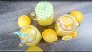 Homemade Sugar Free Lemonade Healthy recipe [upl. by Valtin]