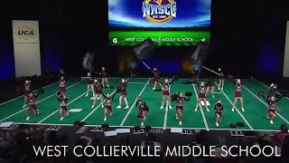 West Collierville Middle School UCA Nationals 2023 Gameday Semi Finals [upl. by Sedda]