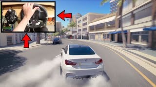 Forza Horizon 3 Drifting BMW M4 Steering Wheel wClutch  Shifter No HUD Gameplay [upl. by Drofnas187]