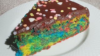 Embelsire Torte me ngjyra Ylberi Fantazi e lezetshme  Rainbow Cake  Papagei Kuchen [upl. by Yetnruoc1]